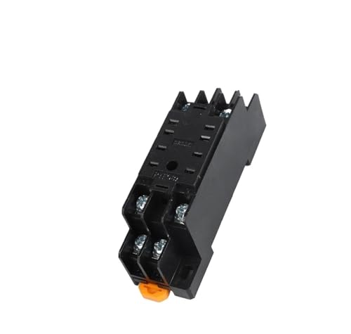 Relé intermedio 220V AC de 8 pines con base e interruptor electromagnético