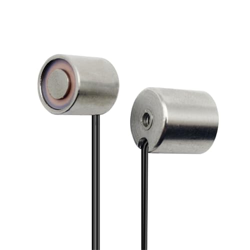 Electroimán redondo mini DC12V 10x10mm Solenoide con fuerza magnética de atracción 300g sin magnetismo sin energía 1 pieza