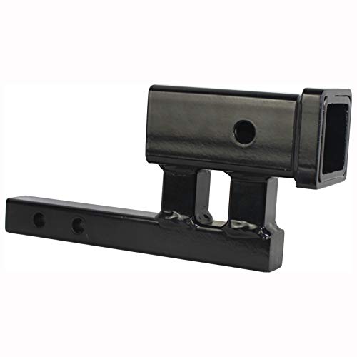 Image of MaxxHaul Hitch Receiver Adapter, ExtenderConverts 1-1 /4 inch to 2 inch 4 inch Rise or3-3 /8 Drop9 Extension for BikeRacks, CargoCarriers350lb TongueWeight(80875),Class I and II(ShankLength 5-7 /8 inch)(Pack of 4)