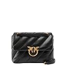 tracolla Puff Big pinko Cl Sheep Nappa, Borsa Donna (nero/oro)