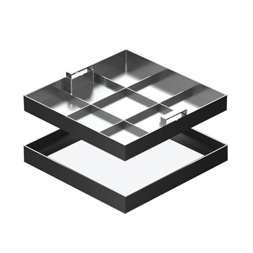 XAXIAOZ Tapa de Registro empotrada, Tapa de Tanque séptico de Acero Inoxidable 304 con asa retráctil, Cubierta de Bomba de sumidero para Caminos de Acceso y Patios.