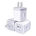 USB Wall Charger, CableLovers 1A/5V 3-Pack Travel USB Plug Charging Block Brick, Charger Power Adapter Cube Compatible Phone Xs/XS Max/X/8/7/6 Plus, Galaxy S9/S8/S8 Plus, Moto, Kindle, LG 