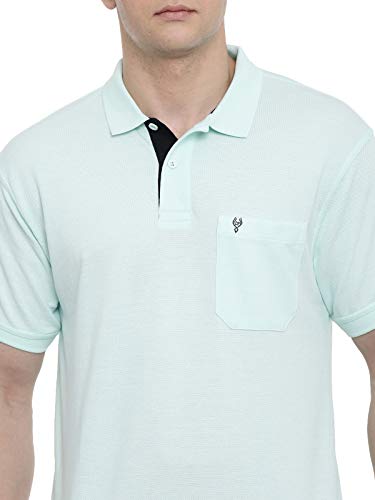 Image of Classic Polo Mens Cotton Blend Solid Half Sleeve Regular Fit Polo NeckT-Shirt