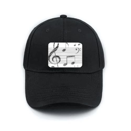 Casquette de baseball motif musique chapeau classique réglable