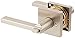 KWIKSET 156HFL SQT 15 SMT 6AL RCS Halifax Satin Nickel Square Keyed Entry Door Lever with SmartKey Security