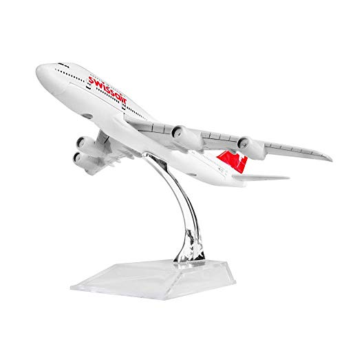 Image of Toys Uncle Diecast Aeroplane Scale Model, (B747 Swiss)