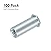 DTGN M3 x 0.5mm(DxP) Self-Clinching Standoff Nuts - 100Pack - Good for Construction Industry - Carbon Steel Pressure Riveting Nut - Silver