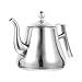 Angoily Bollitore tè in Acciaio Inossidabile Versare sopra Il Bollitore di caffè Fischietto Teiera Cottura Acqua Bollente Brocca di Caraffa con Acqua con Colino per Campeggio da Cucina