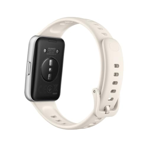 Image of HUAWEI Band 11 Aluminium Fitness Tracker, Smart Watch Sleep Monitor, White | A-Fib Detection, 5 ATM, 14-Day Battery, Step Counter, Pedometer, Fitness Band, Smart Band, Sleep Tracker, Android & iOS