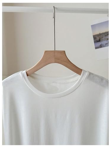 Image of RoseSeek Women's Graphic Letter Tee Crew Neck Drop Shoulder Trendy Summer T Shirt Short Sleeve Vintage Car Print Top