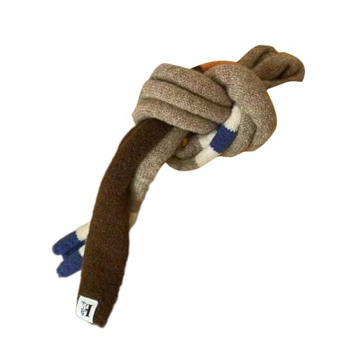 Handmade Crochet Scarf for Female Girl 2000s Long Striped Scarf Spring Autumn Knitted Skinny Scarf Neck Scarves