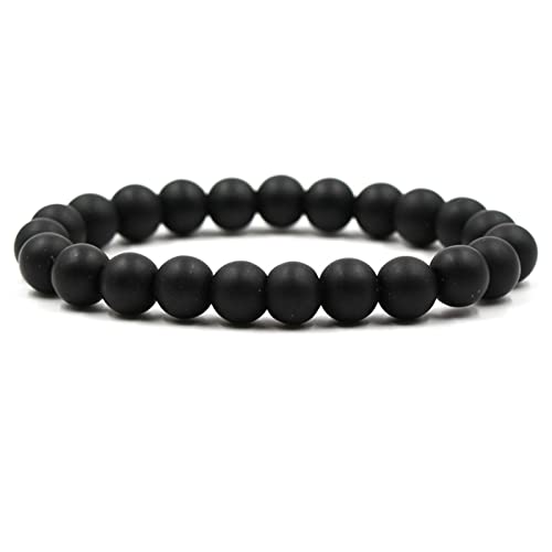 Bracelet de lave huiles essentielles femmes anti stress en pierre volcanique 19cm