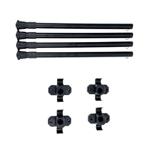 YROHGKPN Patas de mesa telescópicas, estructura de aluminio, longitud telescópica, muebles de escritorio, adecuado para actividades al aire libre, mesa telescópica de metal