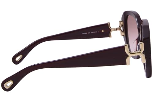 Chloe CH0236S 003 Sunglasses Women's Burgundy/Orange Rectangle Shape 56mm3