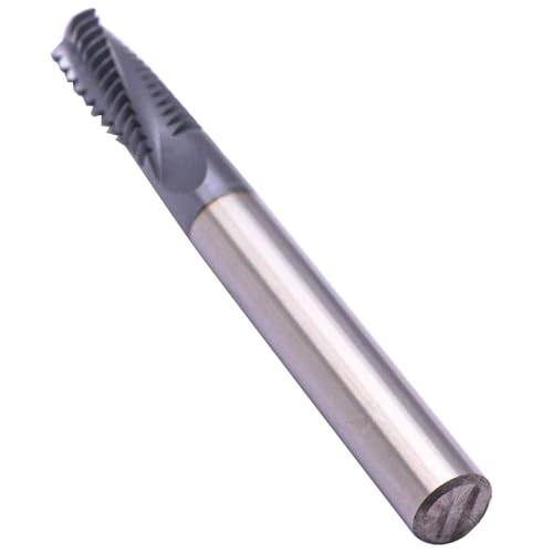 Image of 1 /2-13 UN Solid Carbide Thread Mill - AlCrN Coated, 3 Helical Flute | Thread end Mill, .370 inch Cutting Diameter, 3 /8 inch Shank Diameter, 13 Pitch Length of Cut(1.00), 3-1 /2 inch Overall Length