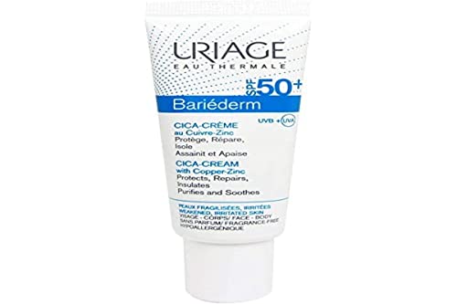 Uriage Bariederm Cica Cr Spf50 Ml, Único, 40 Mililitro