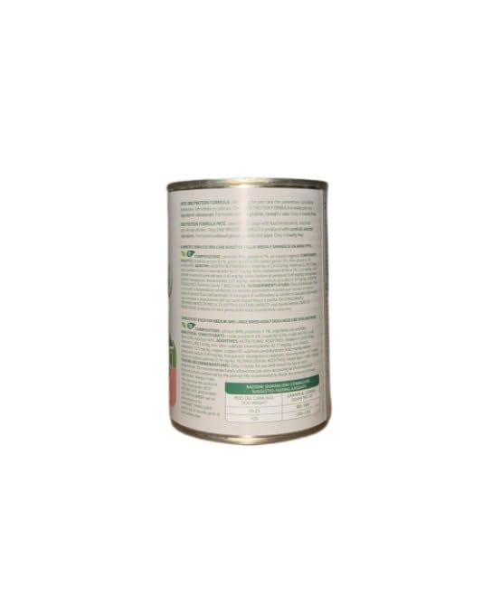 Oasy cane patè Grainfree Monoproteico gusto SALMONE | 6 lattine da 400 grammi l'una.