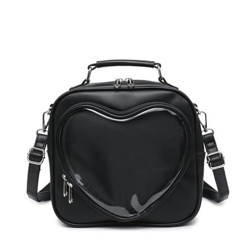 Dopamine Color Ita Bag Multi-Purpose Backpack Crossbody Satchel Heart Purse Kawaii Pin Display4