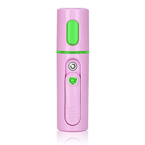 IXROAD Nano Vaporizador Humidificador Pulverizador Atomizador para Hidratante Facial, Belleza, Maquillaje, Makeup (Rosa)