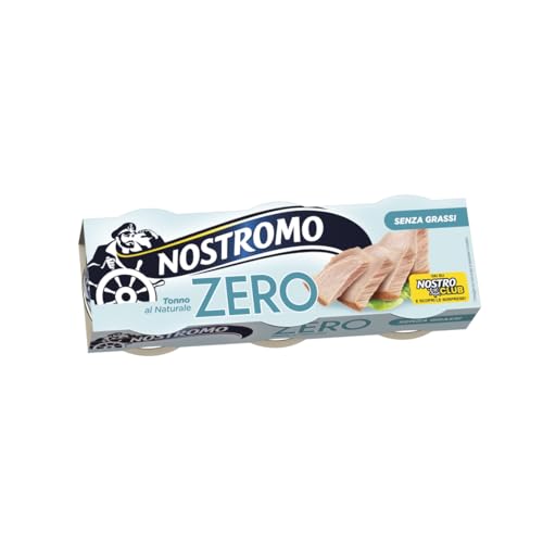 Nostromo - Tonno al naturale, 3 lattine da 65 gr. Zero grassi, già sgocciolato, pronto da gustare.