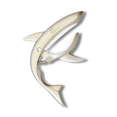 MINGZE Capo de Guitare, Shark Alliage de zinc Capodastre de Capo Universel Pour Folk Guitare, Guitare Electrique et… - Les Beatles, Paul McCartney, John Lennon, RIngo Starr, George Harrison MINGZE Capo de Guitare, Shark Alliage de zinc Capodastre de Capo Universel Pour Folk Guitare, Guitare Electrique et…