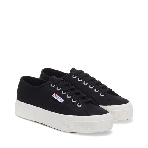 Image of Superga 2740 Platform Sneakers for Men and Women - Iconic Italian Men's and Women's Tennis Shoes with Breathable Canvas Upper, Non Slip Rubber Sole