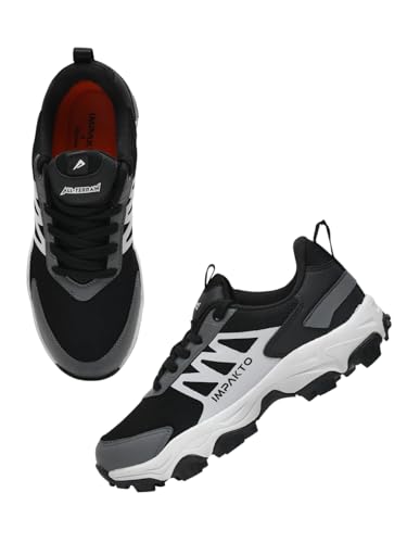Image of Impakto Edgerunner Men's Hiking & Trekking Shoes | Lightweight & Breathable Outdoor Shoes | Anti-Skid All Terrain Grip | Cushioned Mid Sole | Trek Shoes for Mountain, Trail & Adventure