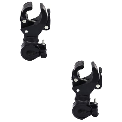 VANZACK 2pcs Bike Flashlight Holder Durable Plastic Torch Stand Clip for Mountain Bikes Lightweight Flashlight Rack Easy to Install Bicycle Accessories Secure Design Prevents Slipping