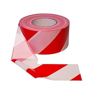 Prolac Sicherheitswarnband Rot-Weiß 500 Meter