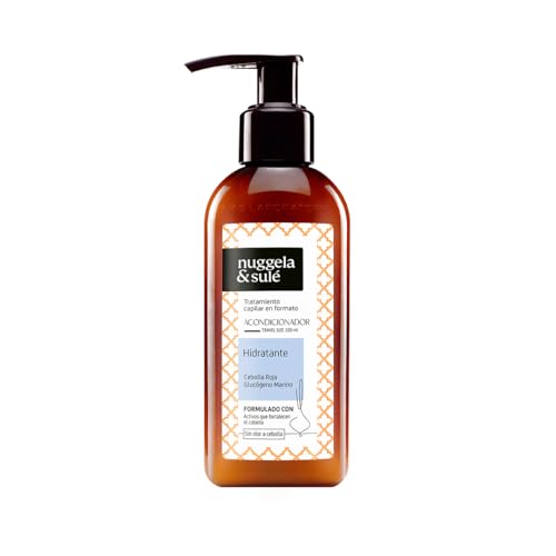 Nuggela & Sulé Acondicionador Hidratante - Suavidad y Brillo. No engrasa el cabello. Con Extracto de Cebolla Roja y Cera Alba. Fortalece el cabello desde la raíz. 1 x 100 ml Formato Viaje