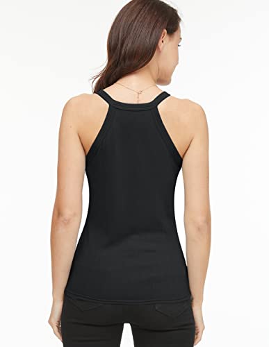 Womens Racerback Ribbed Tank Top Camisole with Built in Bra Running Yoga Sport Bra Athletic Slim Sleeveless Summer Top4