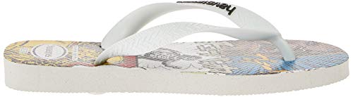 Chinelo, Havaianas, Star Wars, Adulto Unissex, Branco/Preto, 41/42