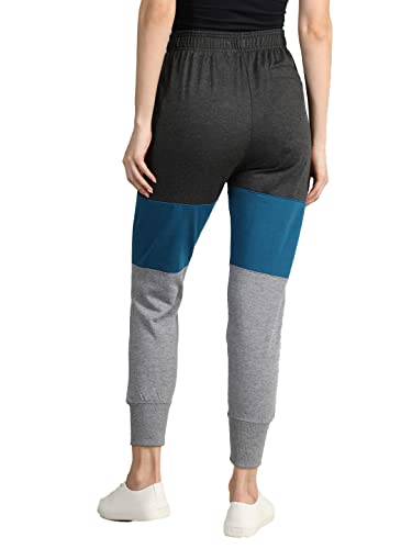 Image of CHKOKKO Women High Rise Gym Wear Sports Fitness Relaxed Track Pant