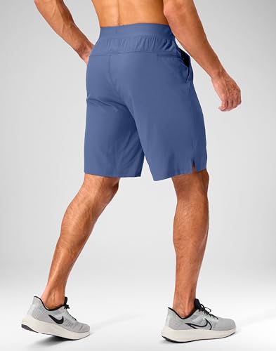 Image of Soothfeel Men's Running Shorts with Zipper Pockets 9 inch / 7 inch / 5 inch Quick Dry Eight Basketball Gym Workout Athletic Shorts