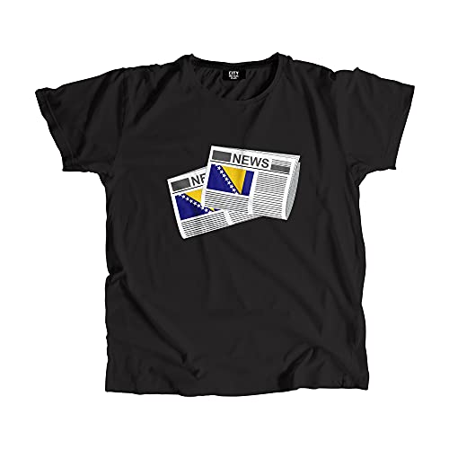 T-shirt Bosnie-Herzégovine Journaux pour homme idéal pour vos sorties café décontractées