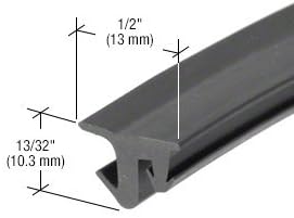 CRL-U.S. Aluminum NP225 Black EPDM Universal Storefront Gasket - 500 ft500' Roll