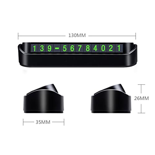 Image of Tantra Car Dashboard Number Display - Mobile Number Display for Car, Temporary Car Parking Mobile Number Display with Magnetic Numbers Stickers