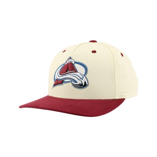 Colorado Avalanche NHL Officially Licensed Adjustable Snapback Hat Marquee Ivory