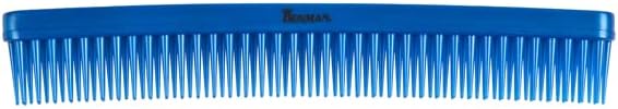 Denman 3 Row Detangle and Tease Styling Comb (BLUE) for Wet Detangling, Backcombing and Separating Curls - D12