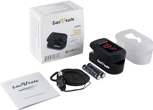 image for Zacurate Pro Series 500DL Fingertip Pulse Oximeter Blood Oxygen Satura