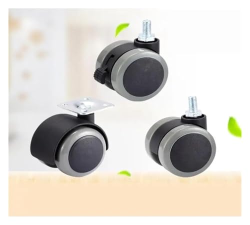 M8 Tornillo Ruedas Silenciosas de 2 Pulgadas para Mover Muebles sin Ruido 5