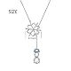 925 Sterling Silber Lone Chain Winter süße Schneeflocke Schneemann Y-förmige Lasso-Halskette Frohe Weihnachten Schmuck für Frauen (Schneeflocken-Schneemann)