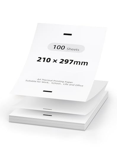 Etiquetas para impresora térmica portátiles y papel plegable térmico A4 P83 2