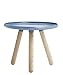 Produktbild Normann Copenhagen Tablo Tisch, Kunststoff, Eschenholz, Blau, 42x50cm
