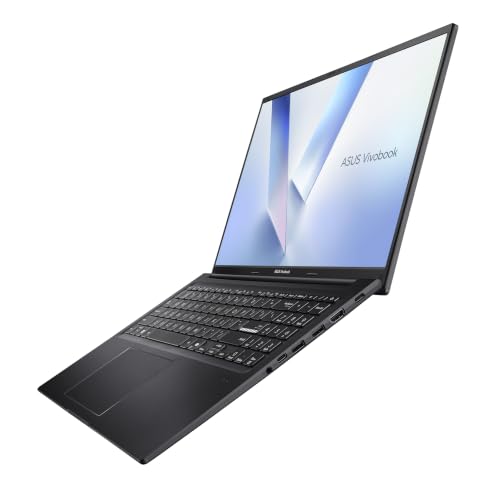 Image of ASUS Vivobook 16 Laptop - 16 inch WUXGA 1920X1200 16:10 Display - AMD Ryzen 5 150 Processor, 8 GB RAM, 512 GB SSD, Windows 11 Home, Indie Black, M1605NAQ-ES51