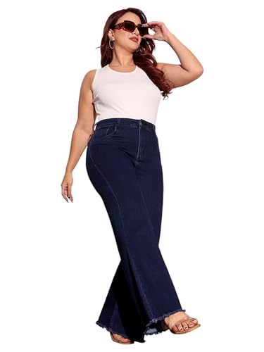Image of Miss Chase A+ Women's Wide-Leg High Rise Regular Stretchable Denim Jeans