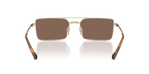 Vogue Eyewear VO4309S Sunglasses, Pale Gold/Dark Brown, 57 mm4