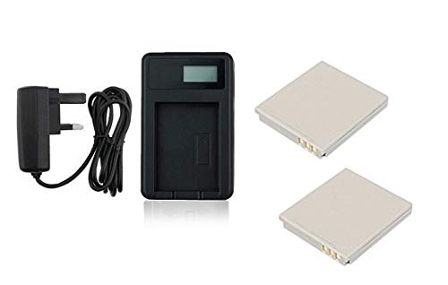 Aaa Products Charger And 2Pcs Battery For Canon Digtal Ixus 30, 40, 50, 55, 60, 65, 70, 75, 80 Is, 82 Is, 100 Is, 110 Is, 115 Hs, 120 Is, 130, 220 Hs, 230 Hs, 255 Hs, I Zoom, I7, I7 Zoom Camera - For Nb-4L Battery