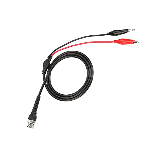 Image of Oumefar BNC Q9 to Connector Double Alligator Clip 500V 50 Ohm Oscilloscope Mini Test Probe Cable Pack of 2 Test Jumpers Electrical Cable Connector