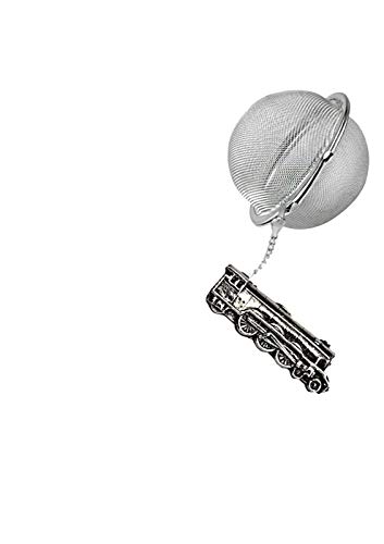 ww44 Flying Scotsman English Pewter on a Tea Leaf Infusor Acero Inoxidable Esfera Colador